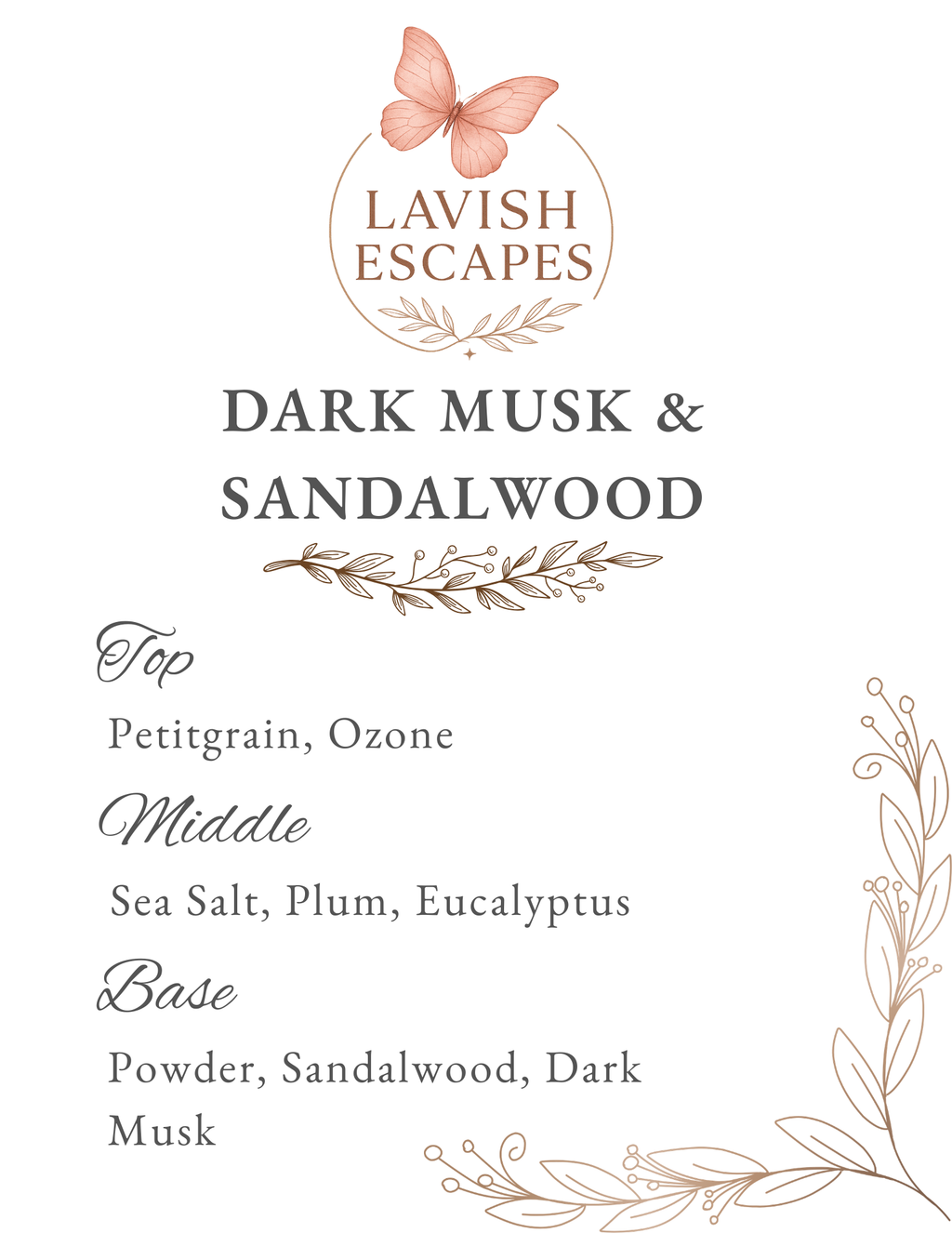 Dark Musk & Sandalwood Wax Melts | Ocean-Inspired Soy Blend, Strong Masculine Scent