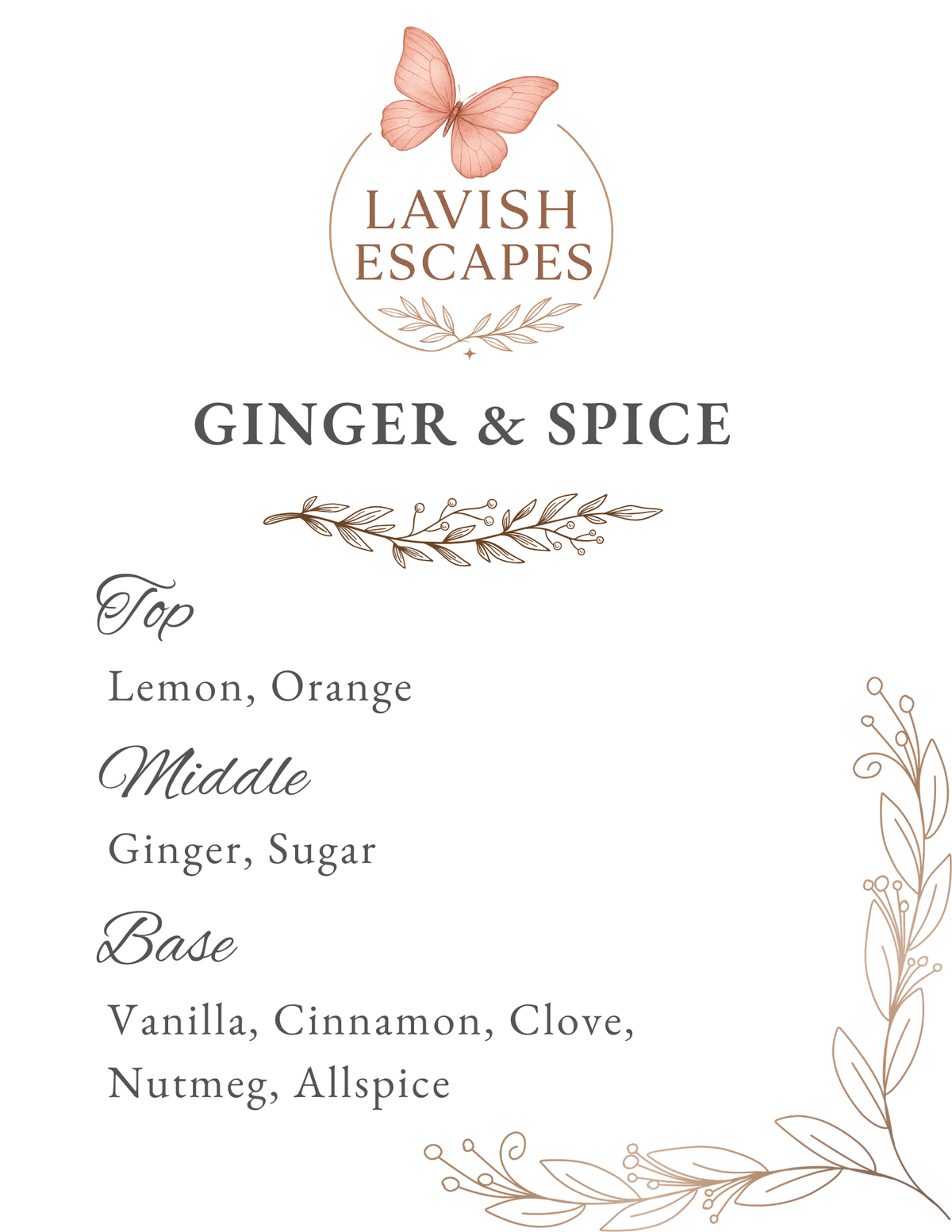 Ginger & Spice Luxury Coconut Apricot Wax Candle | Warm, Cozy, and Comforting Autumn Scent