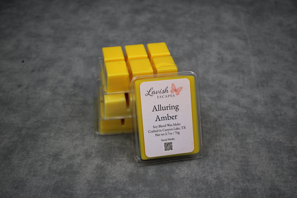 Alluring Amber Wax Melts | Warm, Sophisticated, and Comforting