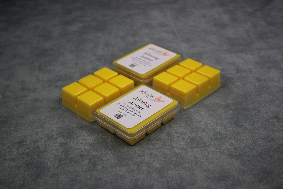 Alluring Amber Wax Melts | Warm, Sophisticated, and Comforting