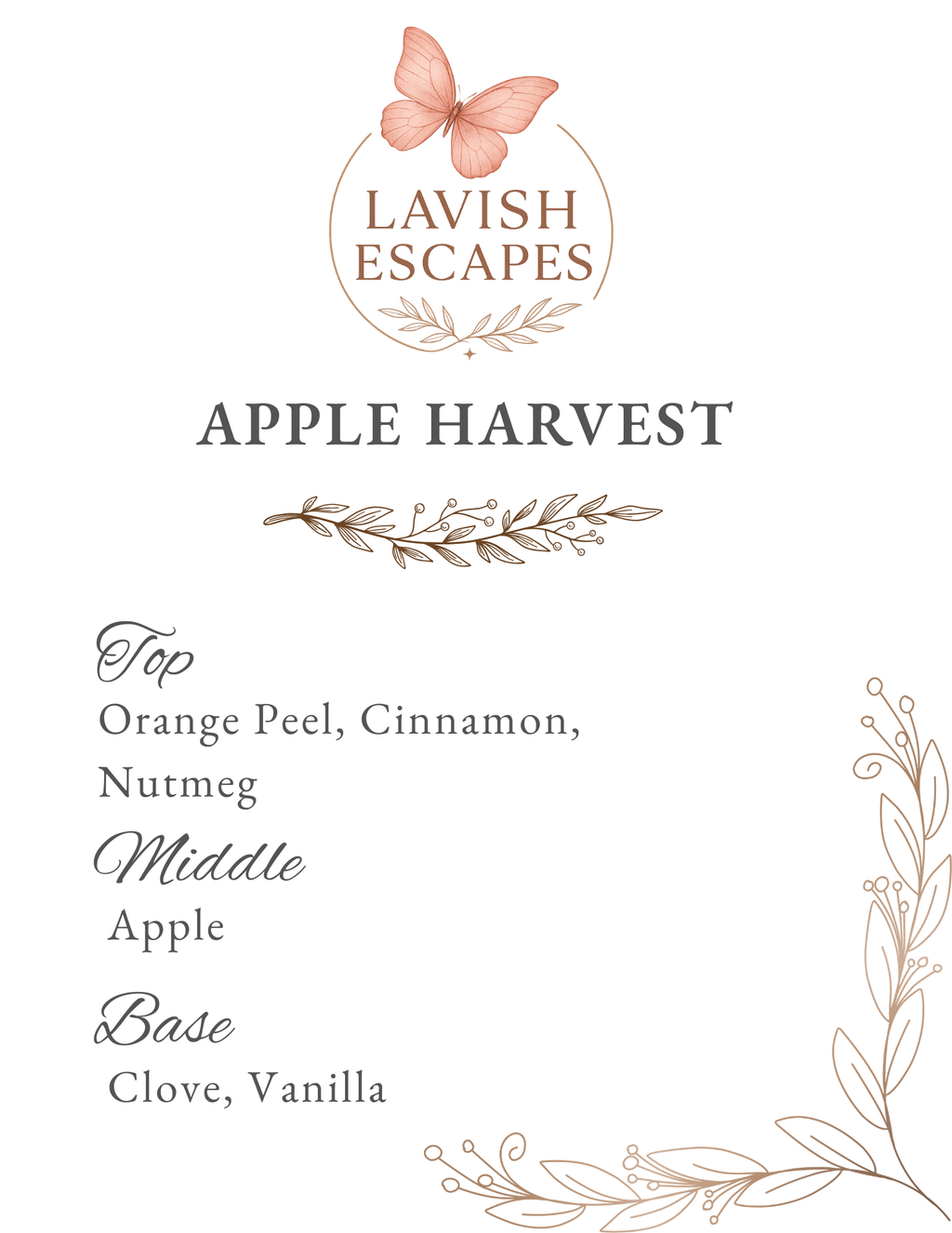 Apple Harvest Wax Melt | Hand-Poured | Vanilla Bean, Buttercream & Tonka Oud Bourbon