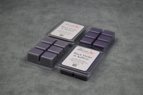 Black Violet & Saffron Wax Melts | Strong Floral Aroma, Soy Blend