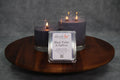 Black Violet & Saffron Candle | Reusable Bar Glass, Bold Floral Fragrance