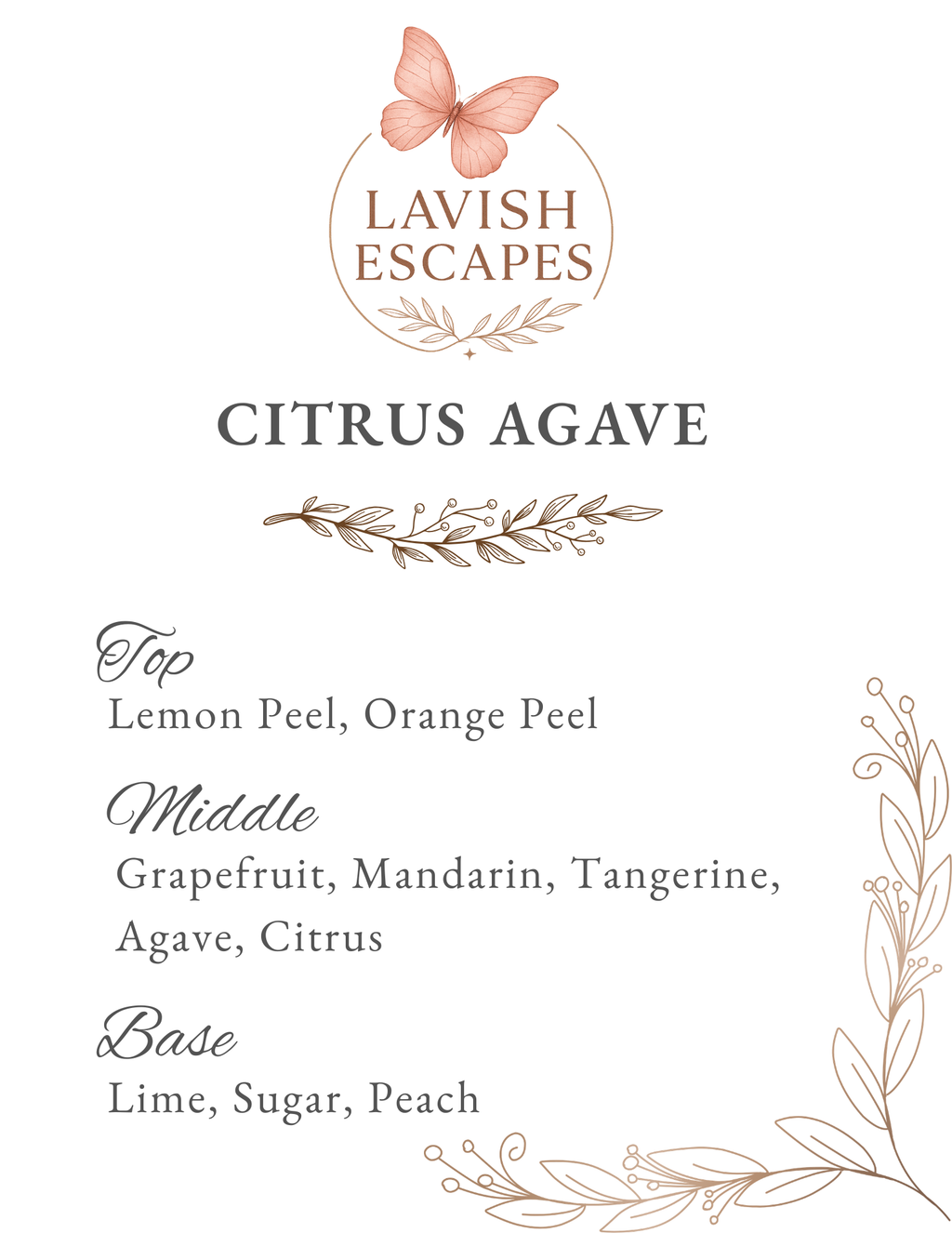 Citrus Agave Wax Melts | Bright, Fresh and Uplifting Home Fragrance