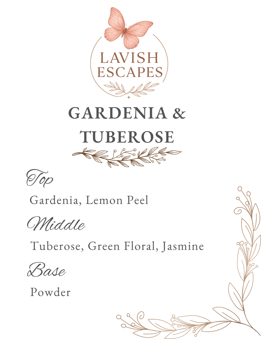 Gardenia & Tuberose Candle | Reusable Bar Glass, Elegant Floral Fragrance