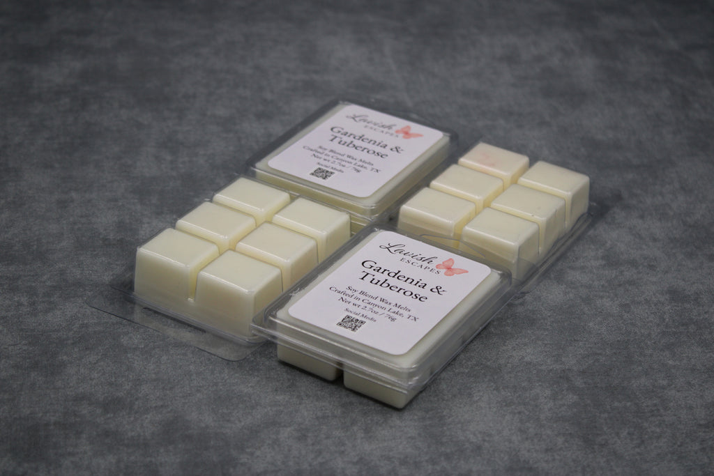 Gardenia & Tuberose Wax Melts | Strong Floral Aroma, Soy Blend