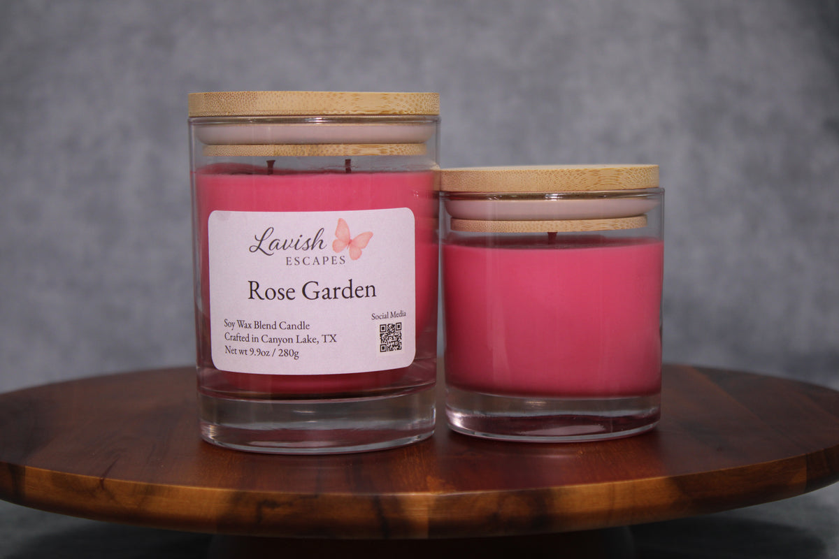 Rose Garden Luxury Candle | Bold Floral | Hand-Poured Texas