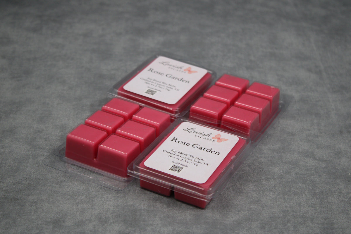 Rose Garden Wax Melts | Strong Floral Aroma, Soy Blend