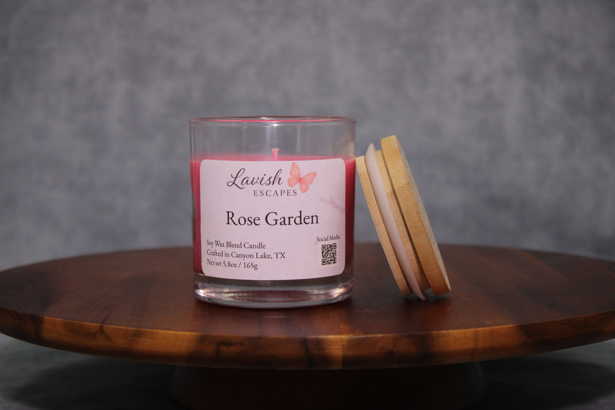 Rose Garden Luxury Candle | Bold Floral | Hand-Poured Texas
