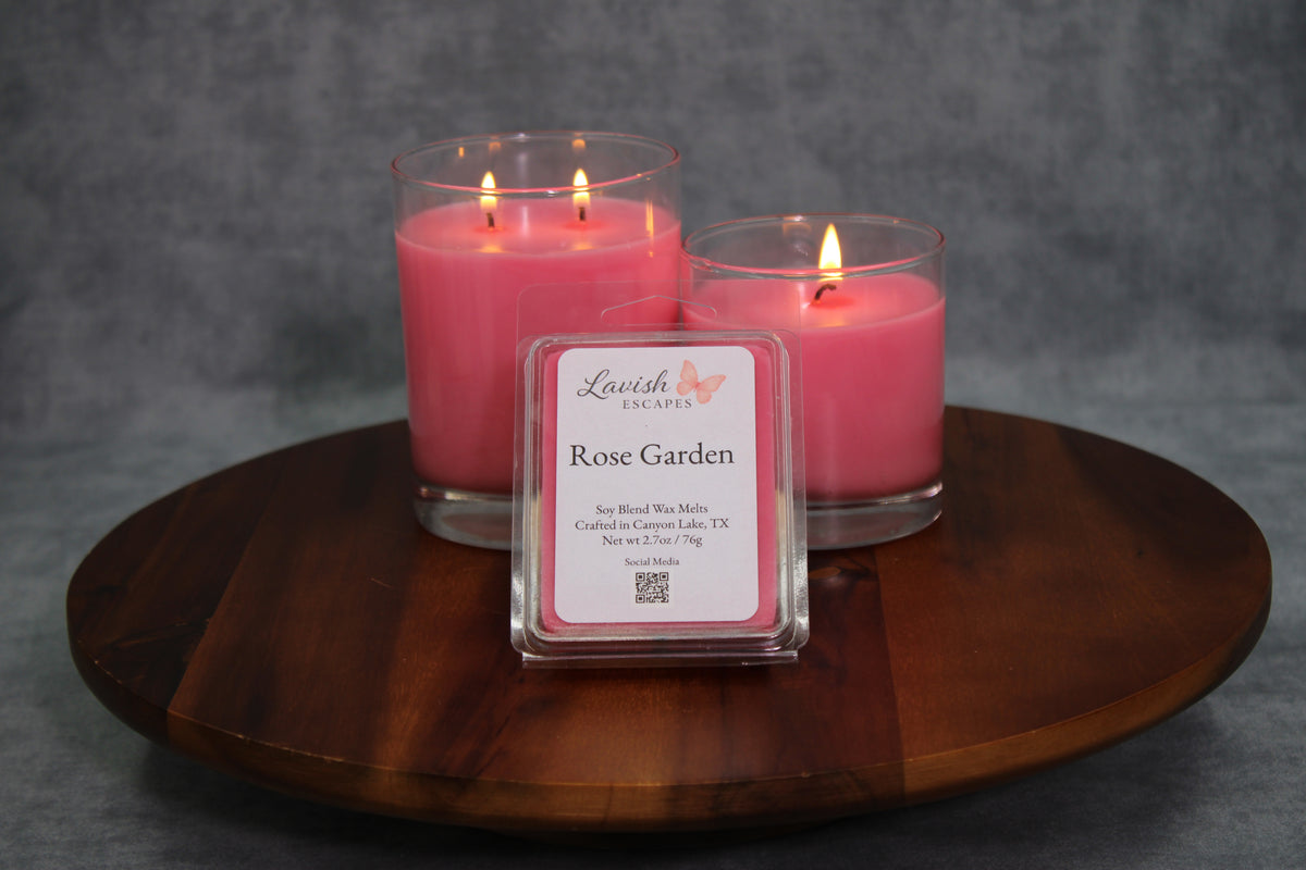 Rose Garden Luxury Candle | Bold Floral | Hand-Poured Texas