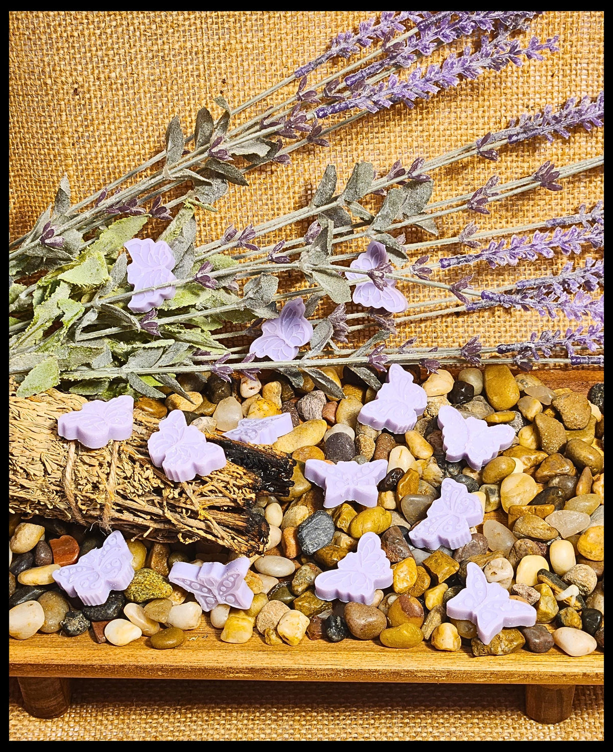 White Sage & Lavender Wax Melts | Calming Soy Blend Butterflies, 20-Pack
