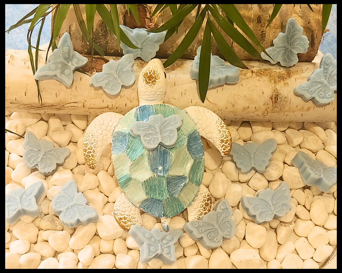 Butterfly Wax Melts | Sea Salt & Orchid Scented Soy Wax, Set of 20