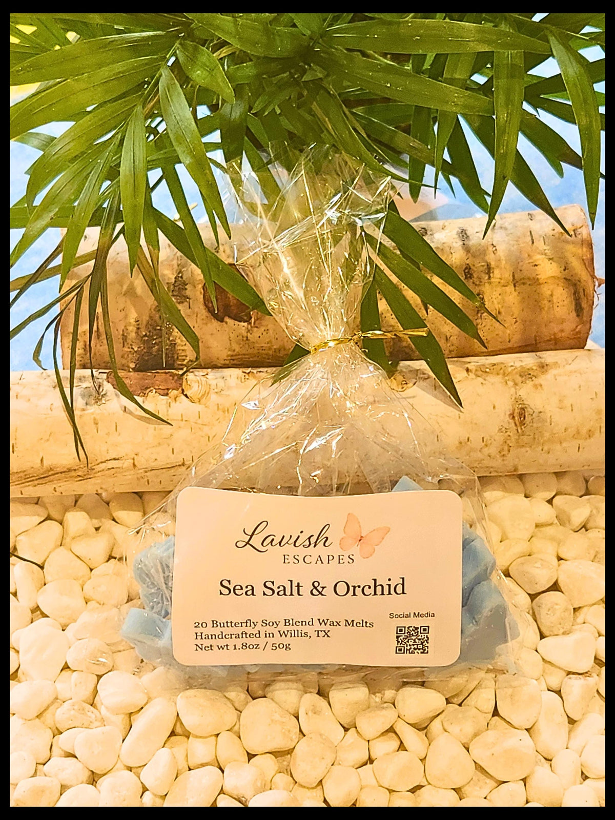 Butterfly Wax Melts | Sea Salt & Orchid Scented Soy Wax, Set of 20