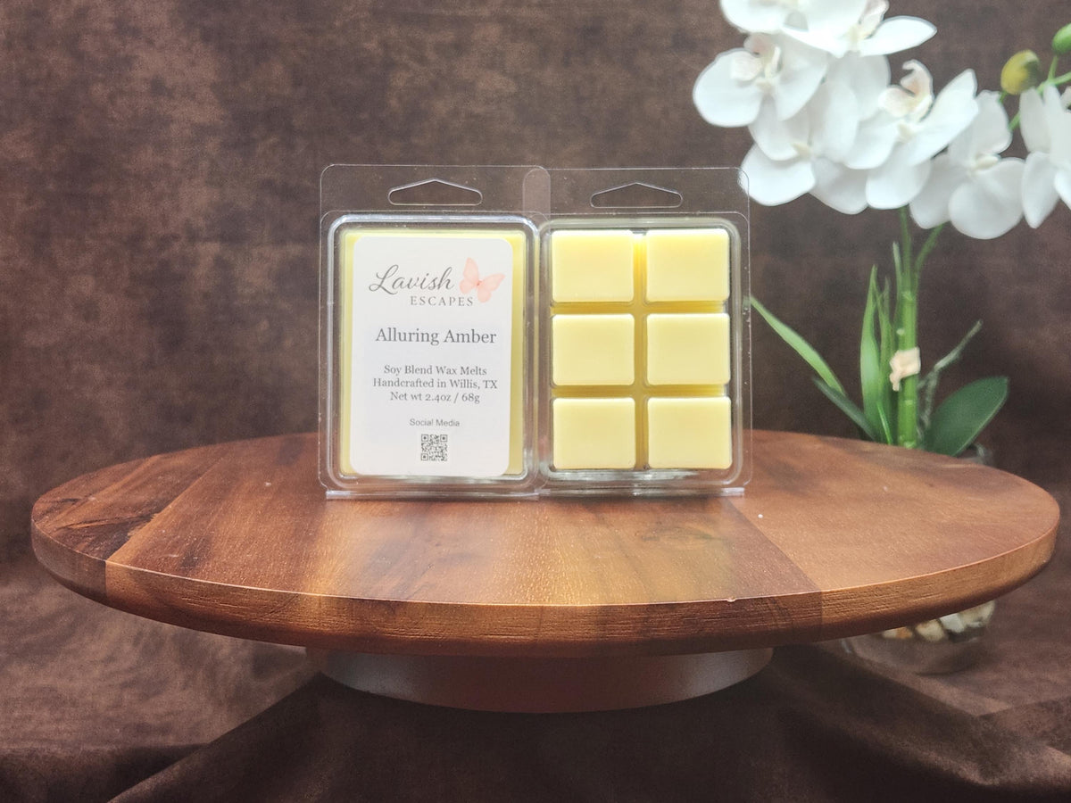 Alluring Amber Wax Melts | Warm, Sophisticated, and Comforting
