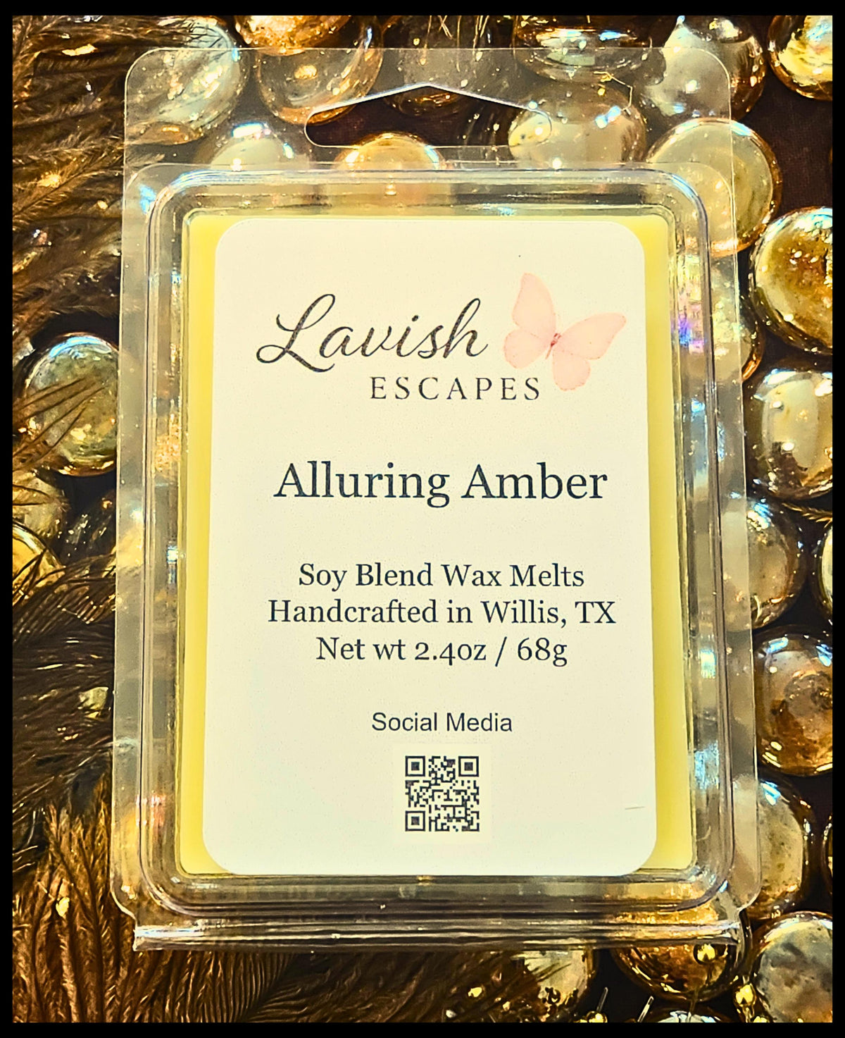 Alluring Amber Wax Melts | Warm, Sophisticated, and Comforting
