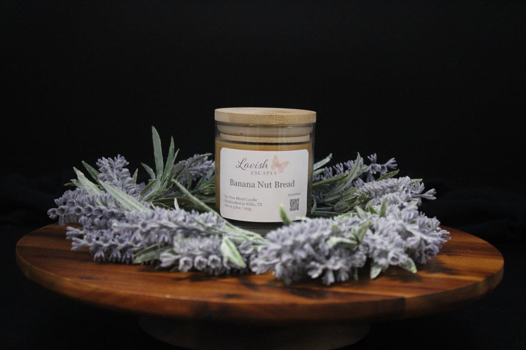 Banana Nut Bread Candle | Reusable Glass, Hand-Poured Fall Candle, Cozy Gourmand Gift
