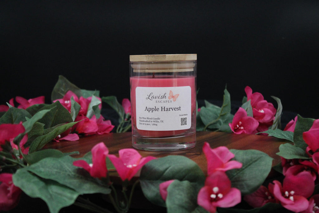 Apple Harvest Candle | Reusable Bar Glass, Cozy Autumn Home Fragrance