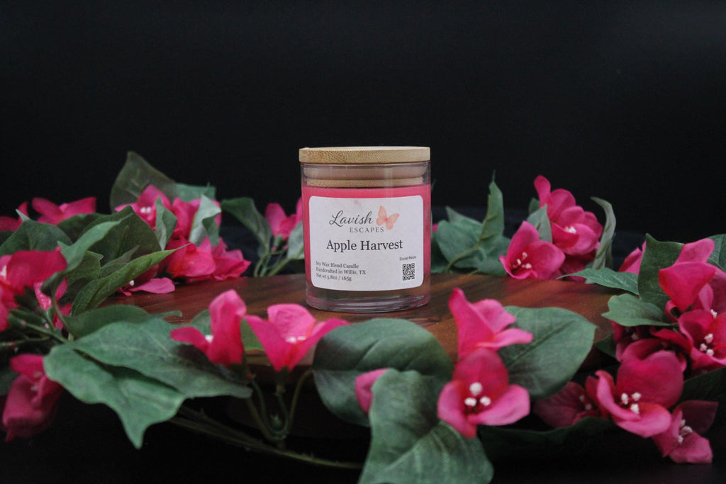 Apple Harvest Candle | Reusable Bar Glass, Cozy Autumn Home Fragrance