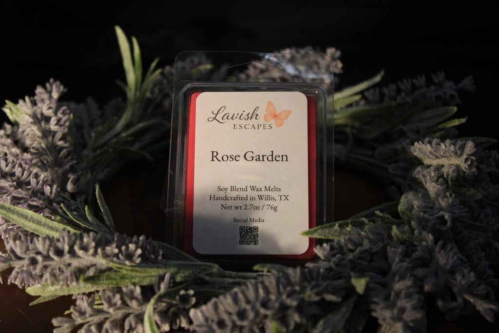 Rose Garden Wax Melts | Strong Floral Aroma, Soy Blend