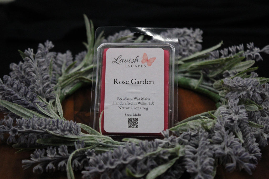 Rose Garden Wax Melts | Strong Floral Aroma, Soy Blend