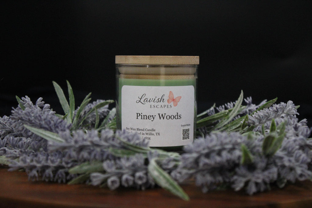 Piney Woods Candle | Reusable Bar Glass, Fresh Foresty Fragrance