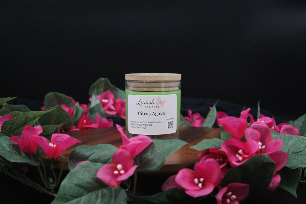 Citrus Agave Candle | Bright Citrus Scent | Hand-Poured Glass Jar