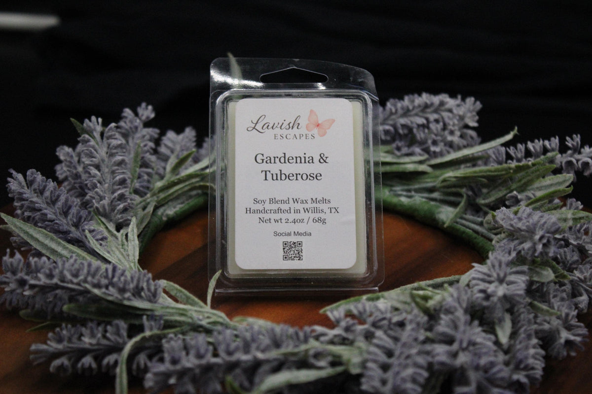 Gardenia & Tuberose Wax Melts | Strong Floral Aroma, Soy Blend